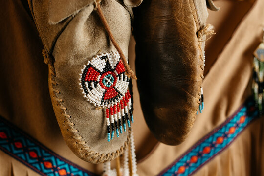 Native indian moccasins