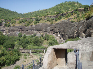 Landscape of Ajanta Cave in India