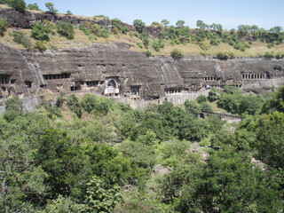 Fototapeta premium Landscape of Ajanta Cave in India