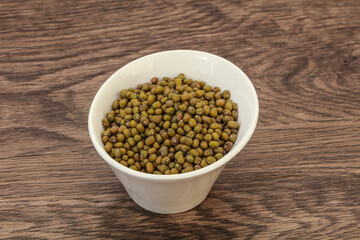 Vegetarian cuisine - dry green lentil