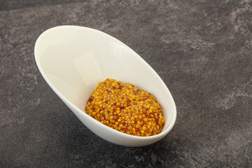 Dijon mustard sauce with seeds