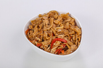 Asian style - fried noodle with pork