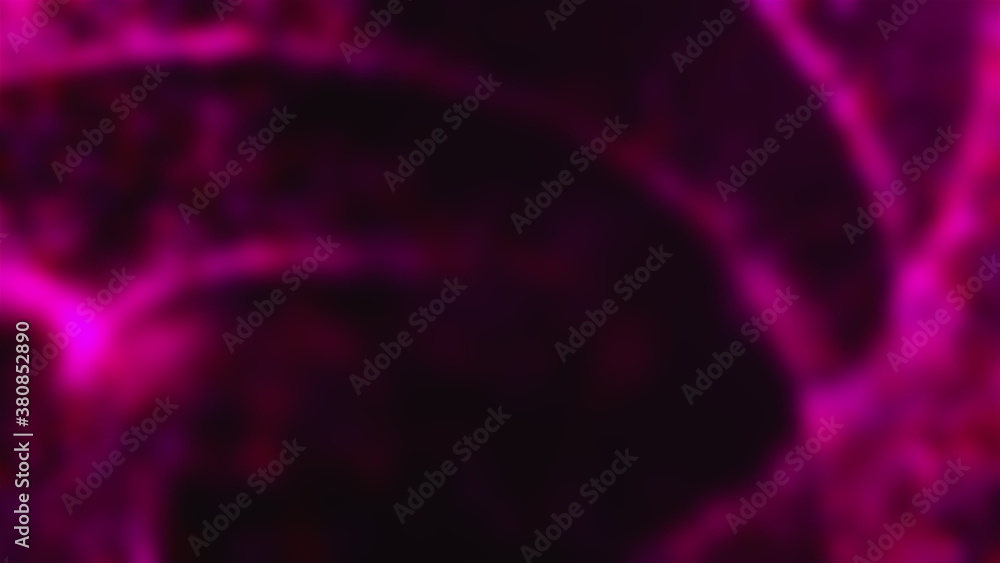 Poster blurred glittering particles floating through space, computer generated. 3d rendering of gaseous mys