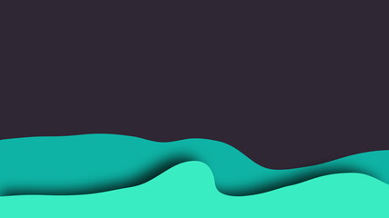 Abstract background from color wavy layers. 3D rendering of modern art, computer generated