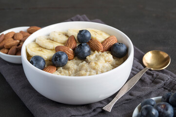 healthy oatmeal porridge for Breakfast.