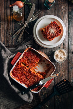 Homemade zucchini lasagna