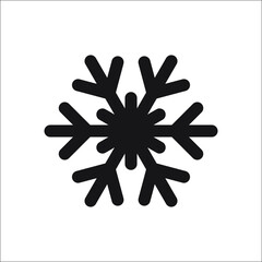 Snowflake vector icon. Winter eps symbol. Cold weather snowfall sign. Low temperature, frost, freeze vector illustration. Freezing technology. New Year, Christmas season. Flat web icons.
