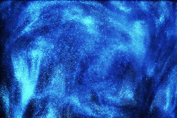 The universe in a distant galaxy with nebulae and stars