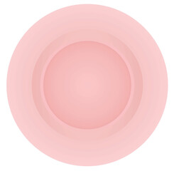 Pink dish plate. vector illustration