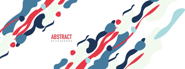 Trendy liquid style shapes abstract design, dynamic vector background for placards, brochures, posters, web landing pages, covers or banners