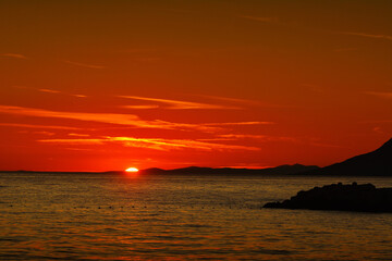 Sunset times for Makarska, Croatia