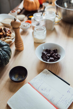 Recipe Book and Ingredients