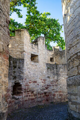 Historische Stadtmauer von Jena in Th&uuml;ringen