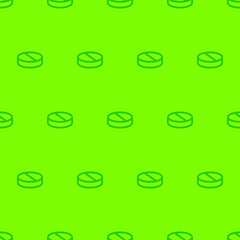 seamless pattern two color troche with green background