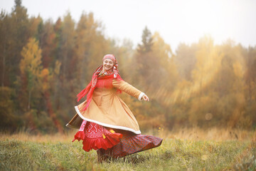 Traditional Slavic rituals in the rustic style