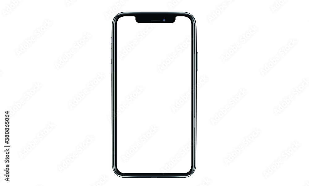 Poster mobile phone mockup iphon frameless of smartphone iphone 12 pro max with blank screen for infographi