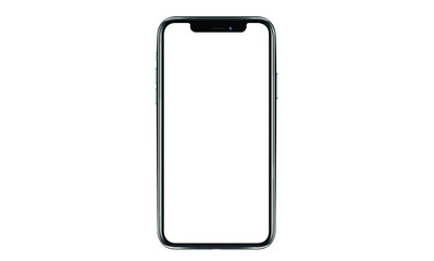 mobile phone mockup iphon frameless of Smartphone iPhone 12 Pro Max with blank screen for Infographic Global Business web site design app - Clipping Path