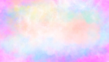 Watercolor paint like gradient background pastel ombre style. Iridescent template for brochure, banner, wallpaper, mobile screen. Neon hologram theme © Nalinee