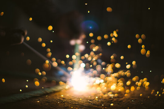 Sparks during welding