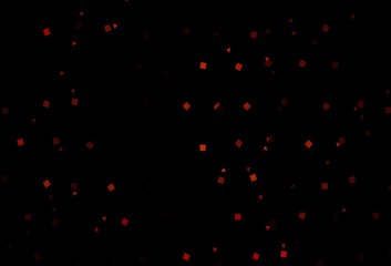 Dark Orange vector layout with circles, lines, rectangles.