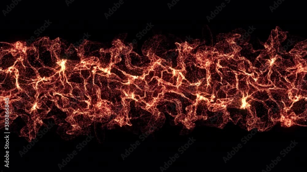 Aufkleber abstract particle flame horizontal.fire loopable animation.hot texture motion background
