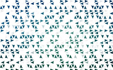 Light BLUE vector pattern in polygonal style. Triangles on abstract background with colorful gradient. Template for wallpapers.