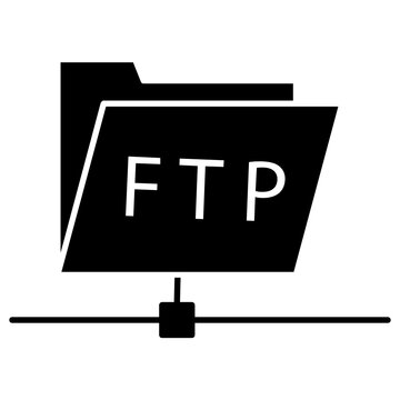 file data transmission over the internet upload download vector glyph icon design, Data Center and Web Hosting Symbol on White background, ftp protocol simple icon, 