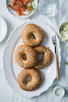 Homemade bagel