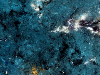 blue abstract fractal background 3d rendering illustration