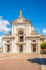 Fototapeta na wymiar View at the Basilica of Santa Maria degli Angeli near Assisi - Italy