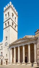 View at the Church of Santa Maria sopra Minerva in Assisi, Italy
