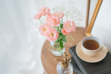 インテリア　花　ローズ