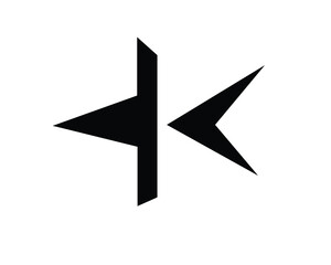 k initial logo letter designs