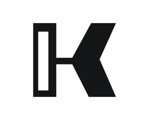 k initial logo letter designs