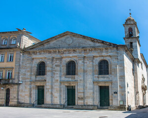 Fototapeta na wymiar parish church in Lugo (in Spanish Parroquia de Santiago La Nova de Lugo) Northern Spain Galicia 