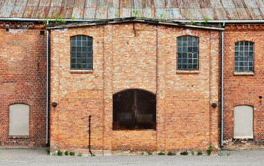 Exterior of old abandoned factory