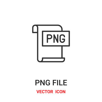 Png vector icon. Modern, simple flat vector illustration for website or mobile app.Png file symbol, logo illustration. Pixel perfect vector graphics	