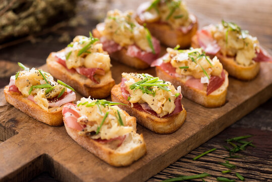Crontini with Capicollo and Roast Garlic