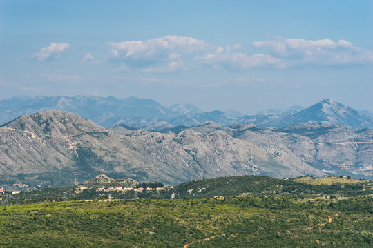 The Dinaric Alps near Dubrovnik, Croatia