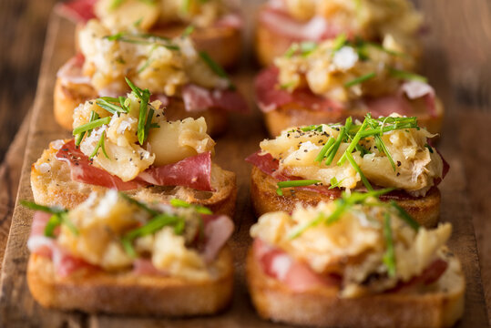 Crontini with Capicollo and Roast Garlic