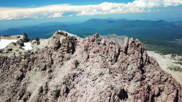 Aerial view of a mountain