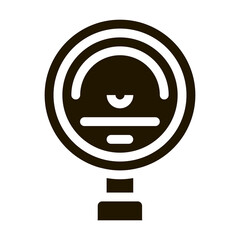 Power Counter Metallurgical Icon Vector . Contour Illustration