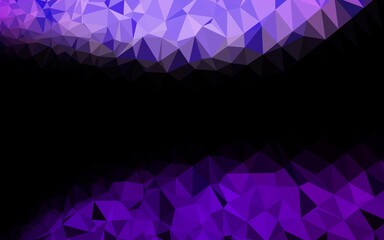 Light Purple vector low poly cover. Modern geometrical abstract illustration with gradient. Brand new design for your business.