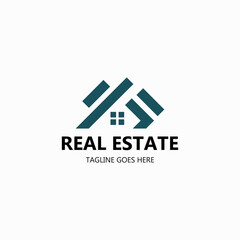 Fototapeta premium Real estate logo. Building design concept. Vector illustration