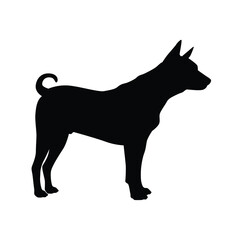 Thai dog silhouette vector