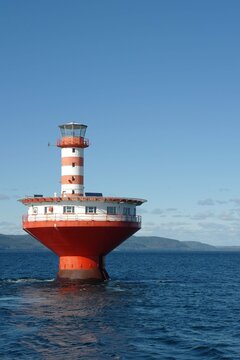 Lighthouse on the coast of Tadoussac, Quebec, Canada