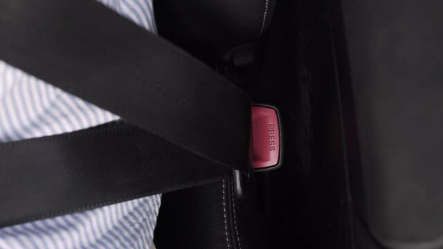 Using seatbelt in a car