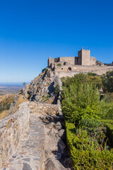 Fototapeta na wymiar Marvao castle on the top of a mountain