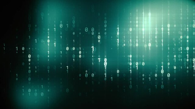 Digital binary data, streaming code background