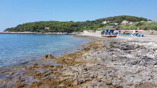 Beach On The Island Of Korcula, Croatia